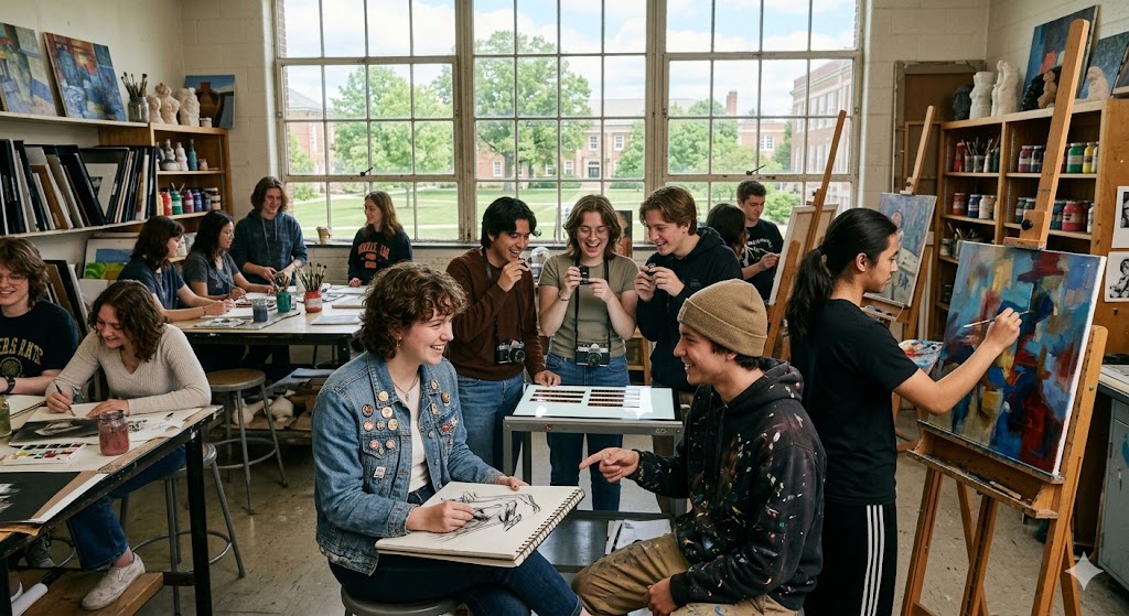 Estudiantes de Bachillerato de Artes